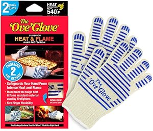 The Ove Glove - Superior HEAT & FLAME Hand Protection - 2 Pack Glove