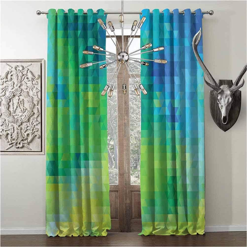 Amazon.com: 85% Blackout Curtains, Green and Blue, block 85% sunlight