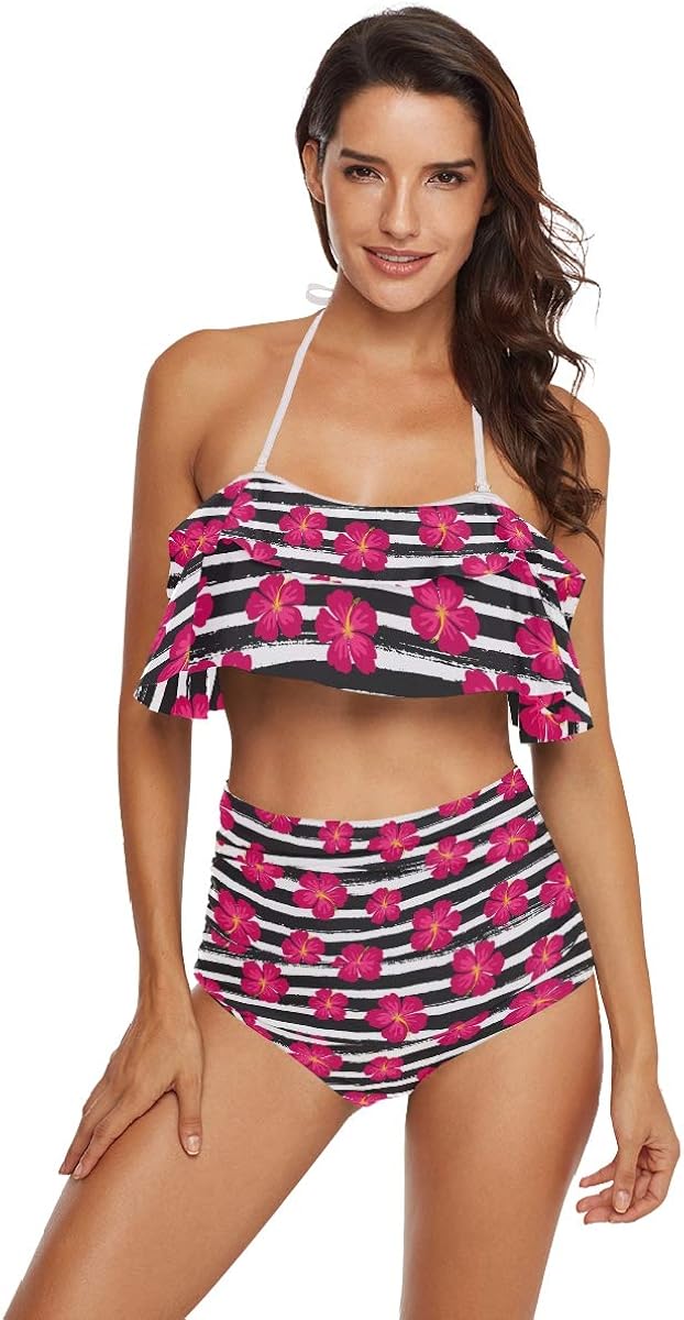 hibiscus flower bathing suit