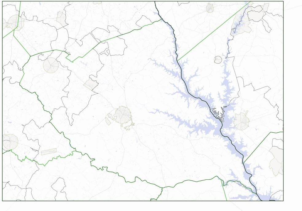 Elbert County, GA ZIP Code Map Not Laminated Home