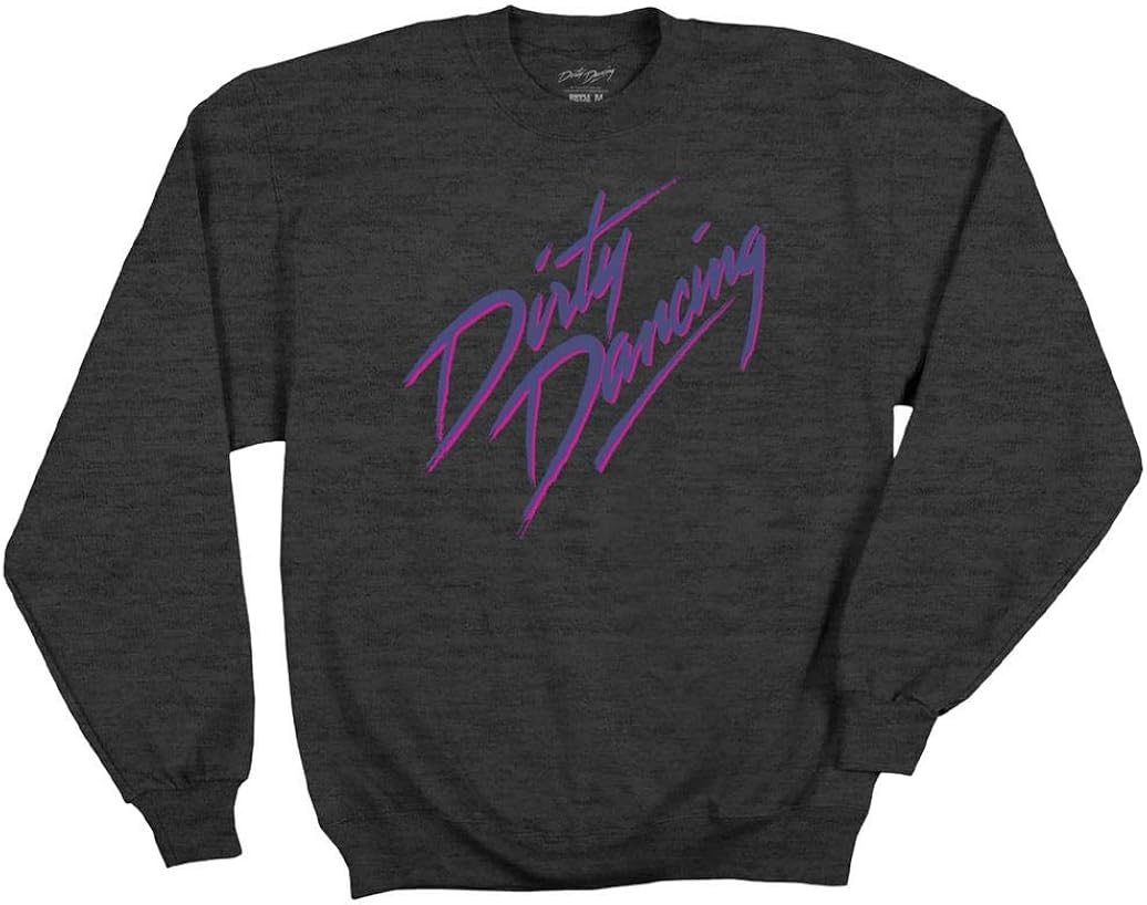 Ripple Junction Dirty Dancing Adult Unisex Two Color Logo Fleece Crew Sweatshirt: Clothing