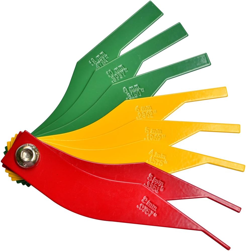Frombet 8Piece Brake Lining Thickness Gauge