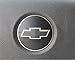 Reflective Concepts - Steering Wheel Bowtie Overlay Decal - 2008-2012 Malibu - (Color: Gloss Black)