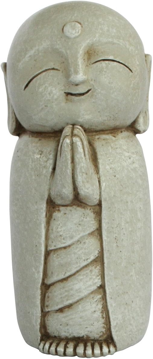 Amazon Com Buddha Groove Healing Jizo Statue For Home And Garden With Grey Tones Antique Textured Finish Made Of Weather Friendly Cast Stone 8 X 3 5 X 3 Inches Garden Outdoor