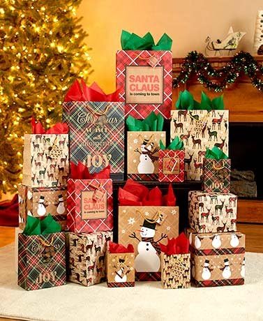 28-Pc. Holiday Gift Bag Set
