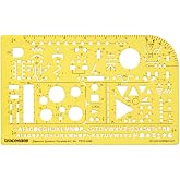 Traceease Electrical Drafting Electrical Symbols Template Drawing Stencil,Designing Template Measuring Ruler
