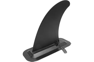 SUP Surfing Fins Center Paddle Board Fin, 9” Surf Stand up Paddleboard Slide in Fins Quick Install No Screw Tool Needed for P