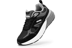 FitVille Wide Walking Shoes for Men Extra Wide Width Sneakers with Arch Support for Flat Feet Heel Pain Relief Plantar Fasciitis - Rebound NEO V1