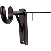 Spark Innovators Bronze Tap Bracket - Hang Curtains in 30 Seconds! No Drill Instant Curtain Rod Brackets - Fits 1.25", Holds