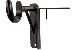 Spark Innovators Bronze Tap Bracket - Hang Curtains in 30 Seconds! No Drill Instant Curtain Rod Brackets - Fits 1.25", Holds 30 lbs, As Seen on TV, Set of 2