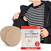 Garment Guard Cotton Underarm Sweat Pads for Women and Men, Beige 10 Pairs | Discreet Stain, Odor &amp; Sweat Protection For Underarms, Adhesive Breathable Cotton Dress Shields for Unisex Professionals