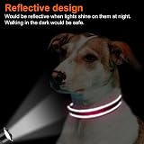 Joytale Reflective Dog Collar Neoprene Padded Small Pink S 20-28cm view 5
