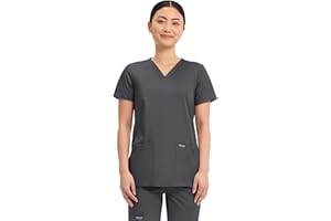 Cherokee Medical Women's Scrub Top V-Neck Modern Classic Fit with 3 Pockets, Ultra Soft and 2-Way Stretch Fabric - WW620