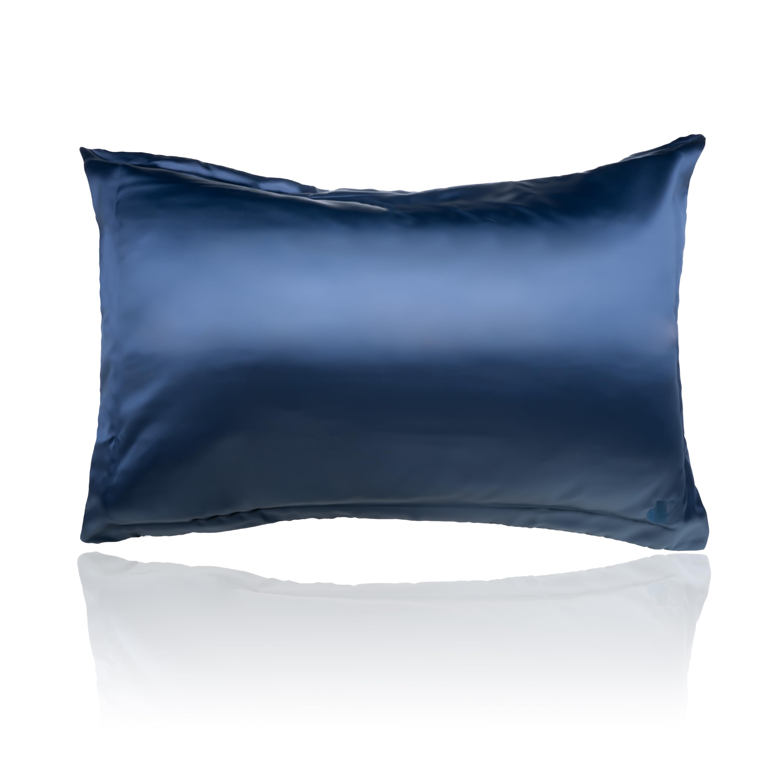 PillowTalk 100% Copper Infused Pillowcase - Frame Edge Pillow Cases (20 x 26 inches) - Super Soft, Cosy & Breathable - Helps Improve Hair & Skin Health - Pillow Cover Infused with Copper Oxide - Navy