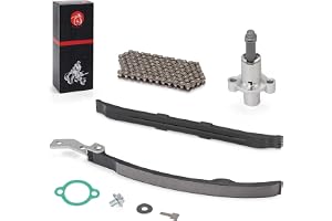 Cam Timing Chain & Guide Tensioner for Yamaha TTR230 XT225 YFM200 YFM225 | YFM250, YTM225, Tri-Moto, MOTO-4, Bear Tracker, Timberwolf , 2HT-12210-10-00, 3GC-12210-10-00, 2LN-12210-10-00