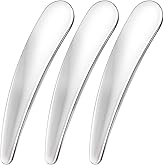 Pndeyo Mini Stainless Steel Makeup Spatula | Reusable, Cosmetic Cream Spatulas Spoon, Skincare Scoop, for Mixing and Sampling Face Eye Cream