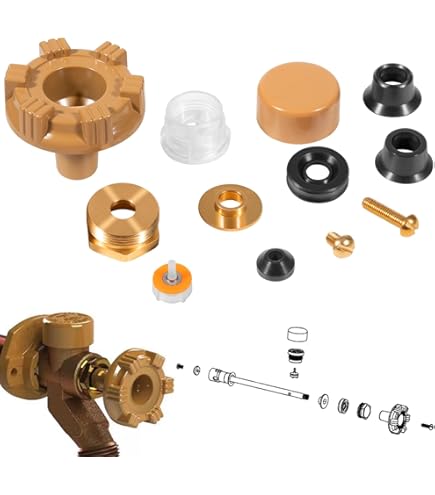 thumbnail image 2 of C-144KT-807 Complete Wall Hydrant Faucet Service Repair Kit For Prier C-144 C-244 Series Wall Hydrant Anti Siphon Freezeless Faucet Repair Kit 2 of 14