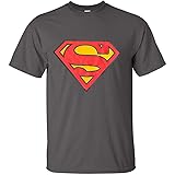 black and red superman shirt