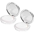FOMIYES 2 Sets Empty Loose Powder Container Makeup Powder Box Refillable Loose Bottle No Leak Container Case with Puff Beauty