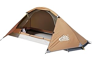 camppal 1 Person Tent for Camping Hiking Mountain Hunting Backpacking Tents 4 Season Resistance to Windproof Rainproof and Waterproof