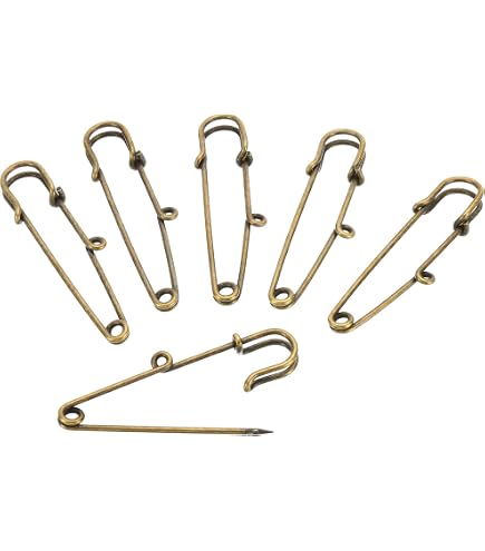 Gold Safety Pin Brooch - The Charm Bar Company Retail
