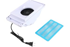 BRRNOO 6W Nail Dust Collector, Quiet Desk Vacuum Cleaner, Dust Collector with Fan for Nails (US Plug 110V)