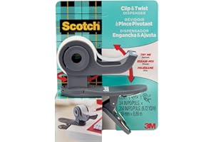 Scotch Desktop Tape Dispenser, Great for Gift Wrapping, 1 Dispenser (C19-CLIP-CCW)
