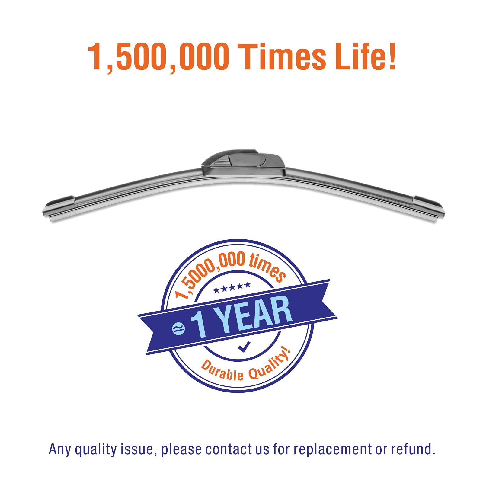 WOWIPER OE Quality Windshield Wiper Blades 22 And 18 Inch (Set Of 2