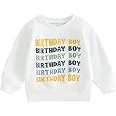 Kayotuas Cute Birthday Shirt for Toddler Baby Boy Girl Crewneck Sweatshirt Letter Print Long Sleeve Pullover Top Fall Clothes