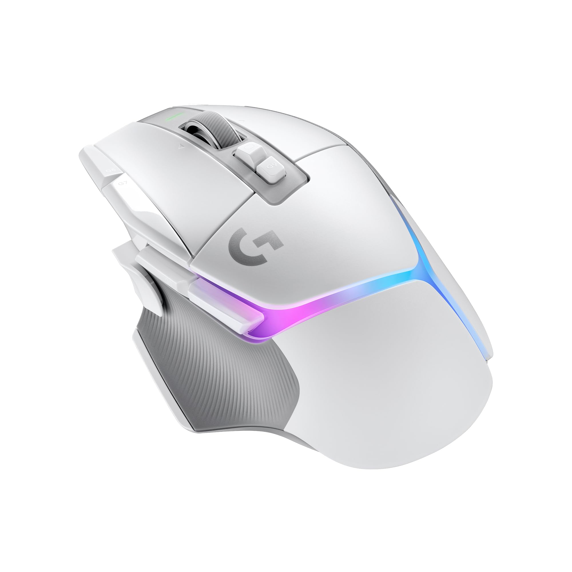 Photo 1 of Logitech G502 X Plus Lightspeed Wireless Optical Mouse - LIGHTFORCE hybrid switches, LIGHTSYNC RGB, HERO 25K gaming sensor, compatible with PC - macOS/Windows - White