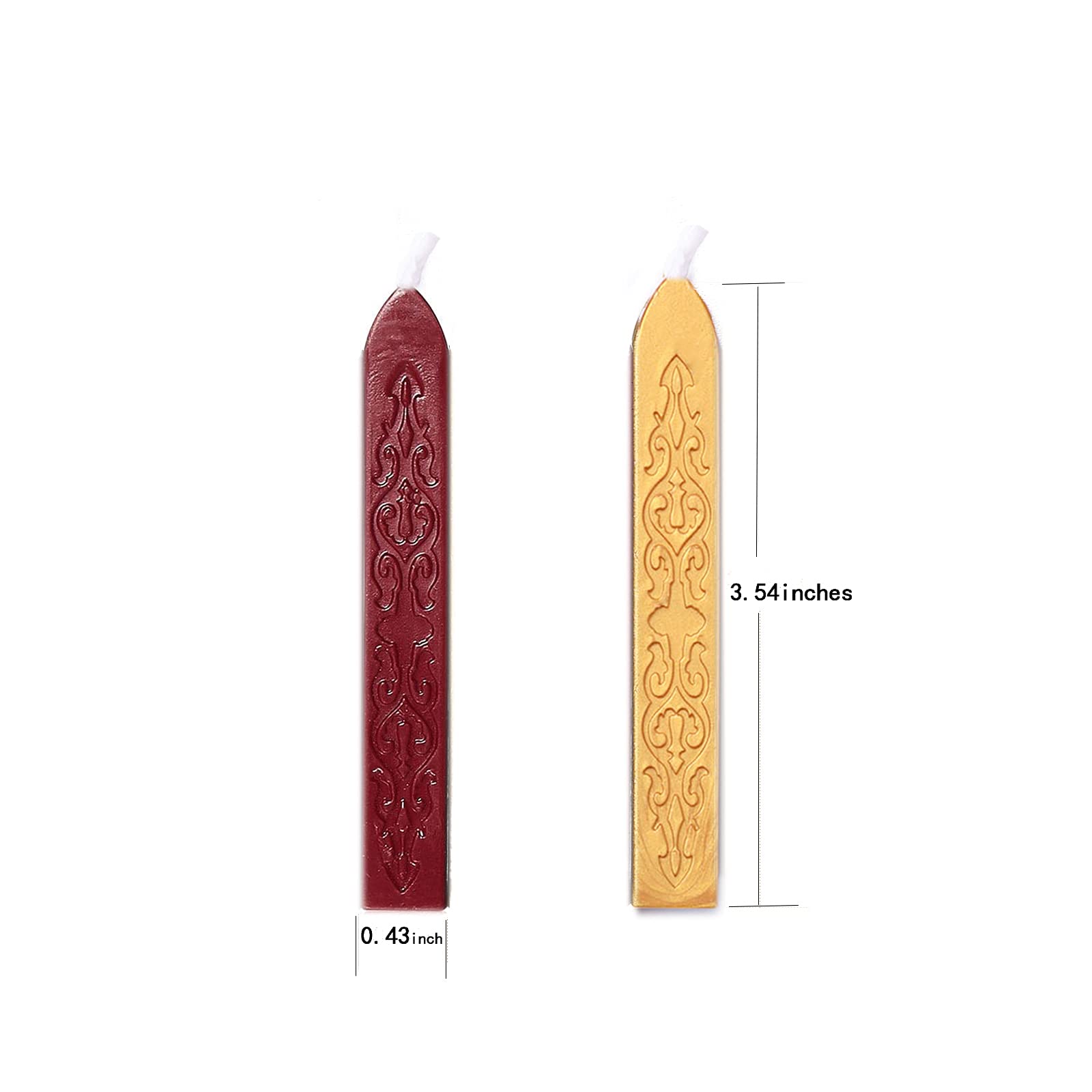 12 Pieces Sealing Wax Sticks with Wicks for Letter Seal Wax Stamp,Wedding Invitations, Packaging Decoration,Christmas Gift Ideas (Color)