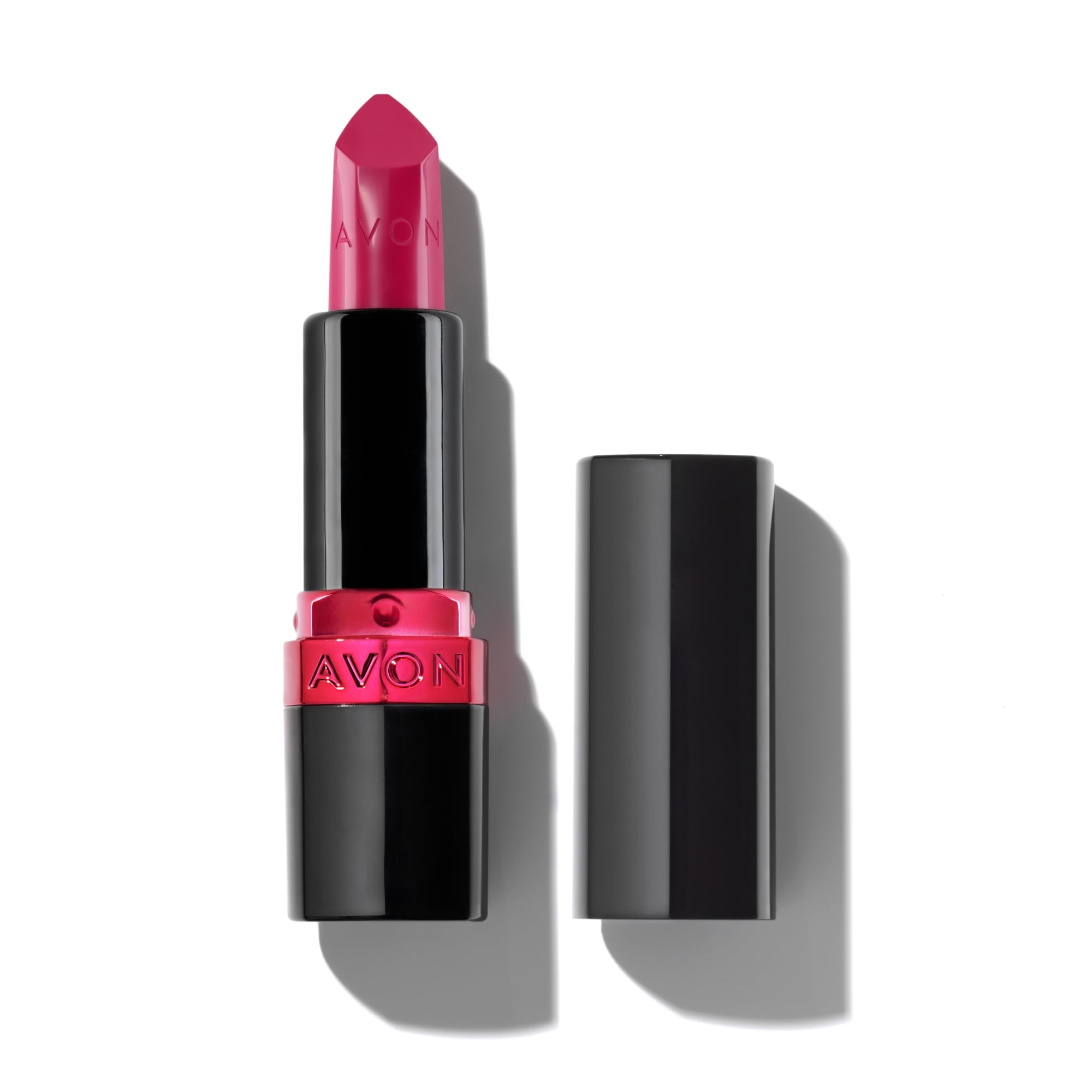Avon Ultra Creamy Satin-finish Lipstick Hibiscus with Vitamin E, Avocado Oil and Jojoba Oil for a Creamy and Comfy Feel, Rich Colour and Full Coverage, Cruelty Free