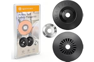 QZATTCAEN 4 Inch Airway Flange Kit for Airway Buffing Wheel, 5/8-Inch Arbor Hole, Polishing Safety Flange-1 Pair