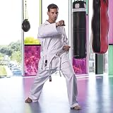 Blitz Red Student Karate Gi 0/130cm Poly Cotton Belt Included view 2