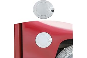 JOSHELA for Silverado Gas Cap Tank Door Cover Fit for Chevy Silverado GMC Sierra 2014-2018 Chrome Exterior Accessories