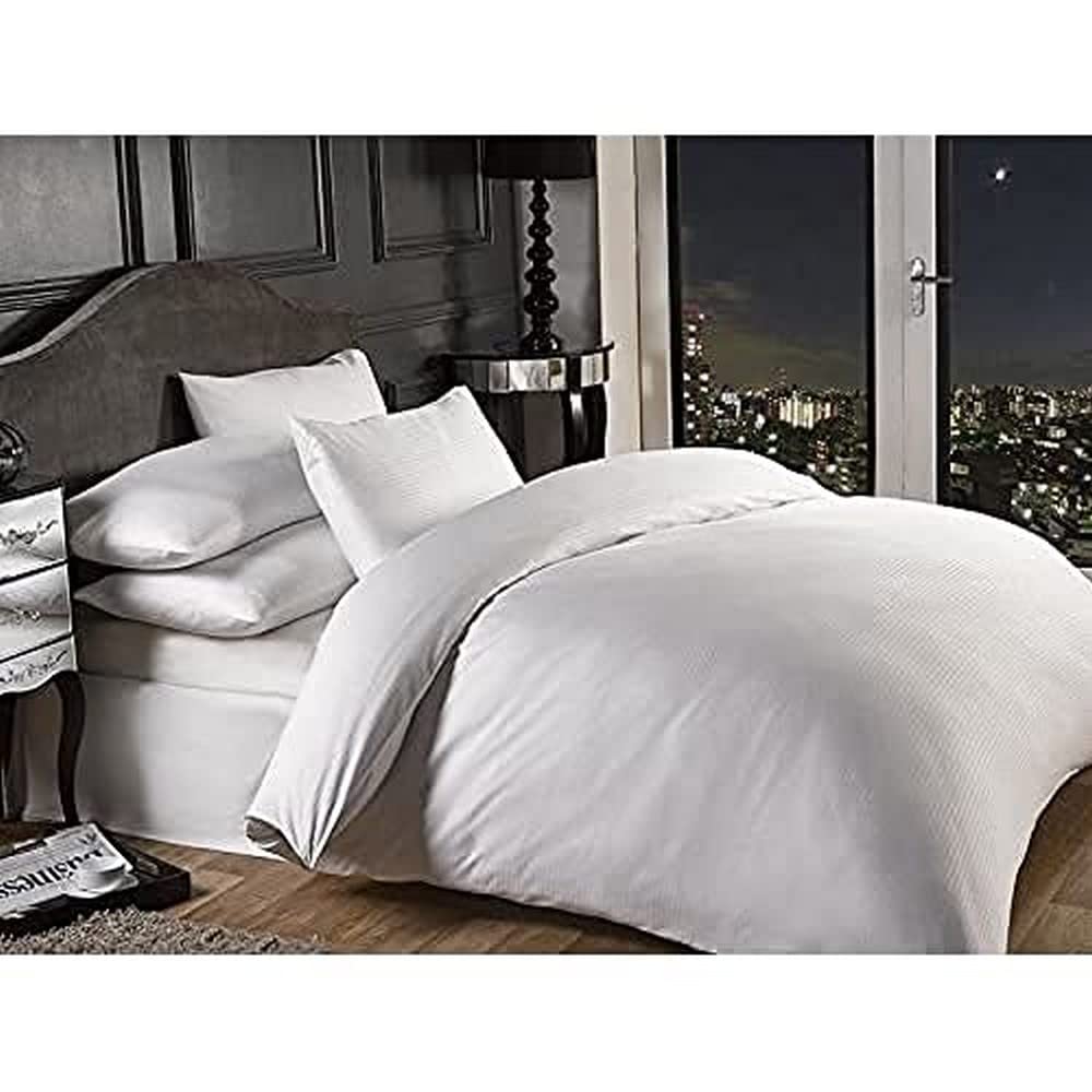 Emma Barclay Grosvenor - 1000 Thread Count Pin Stripe Oxford Pillowcase in White - Pillowcase - Oxford