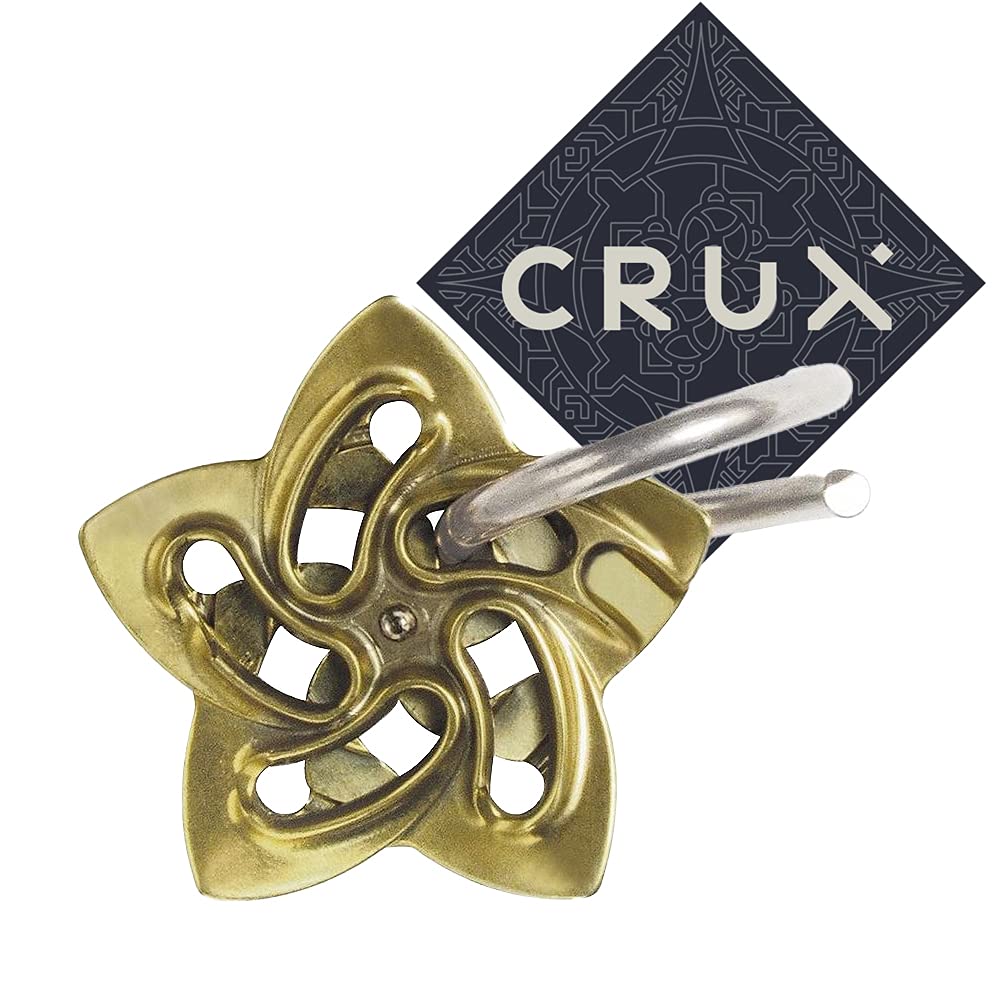Hanayama Cast Helix Puzzle - Level 6 of 6 - Grandmaster Difficulty - Includes Crux Sticker
