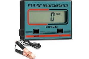 DDayuanwei Handheld Digital Induction Chainsaw Tachometer, 2 Stroke 4 Stroke Small Engine Tachometer, LCD Display Tach Gauge 