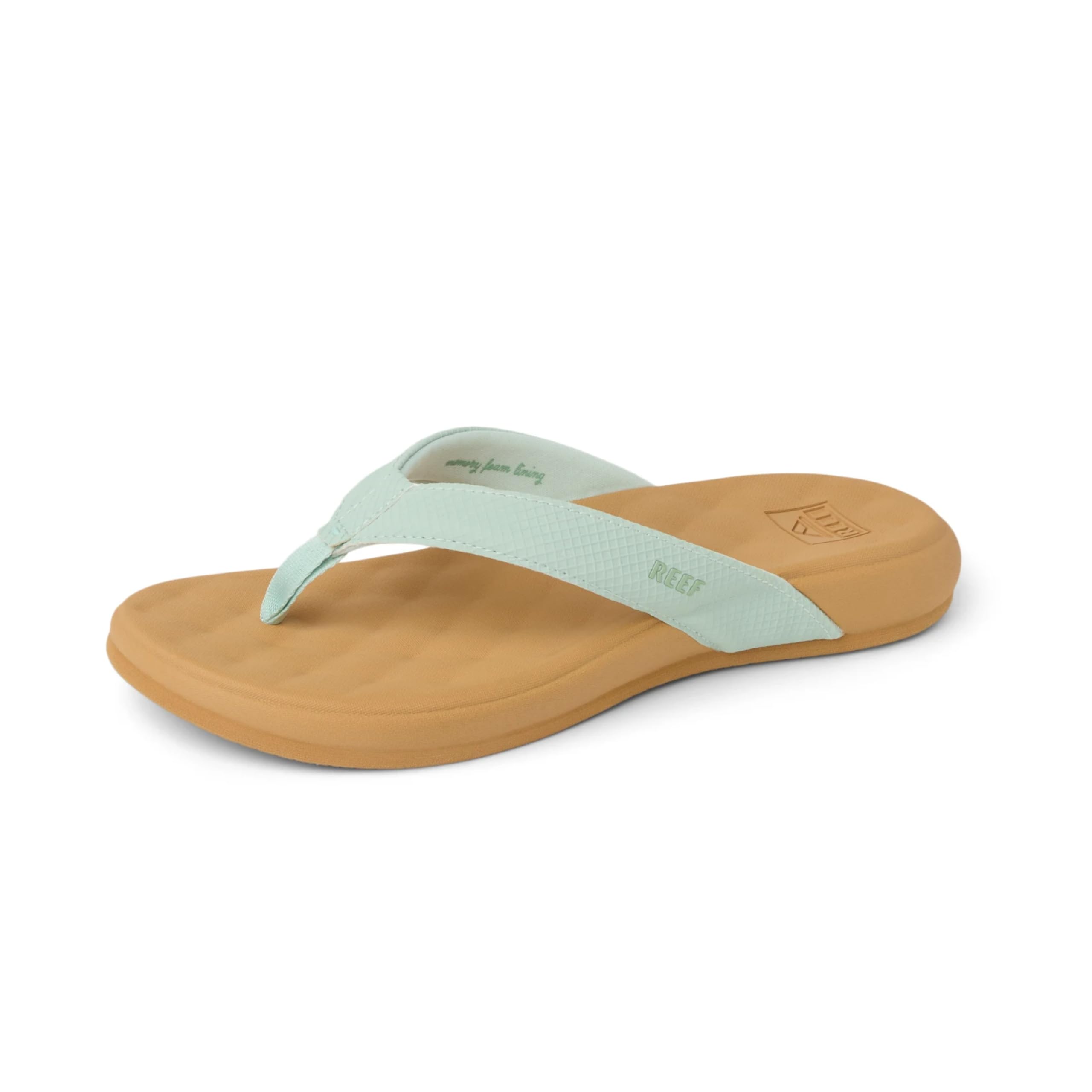 Reef Cushion Melody Womens Flip Flop, Soft and Supportive Cushion Footbed, Frosty, 5