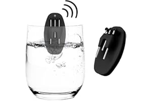 MAUJOY Liquid Level Indicator with Loud Audible Alarm to Signal Cup Mug Full for Blind or Visually Impaired,Cup & Mug Pouring Level Detector Beeper for Hot or Cold Drinks(Black)