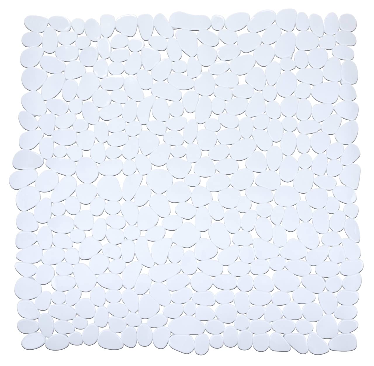 WENKO 20277100 Shower mat Paradise White - anti-slip, Thermoplastic elastomer (TPR), 54 x 54 cm, White