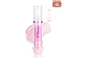 LYSDEFEU Spicy Lip Plumping Booster,Plumping Lip Oil with Chili Extract,High-Shine Fuller Lips,Hydrating Pink LIp Goloss Lip Glaze,Plump and Pout Lip Plumper Lipstick,Valentine's Day Makeup Gift for Women-02#