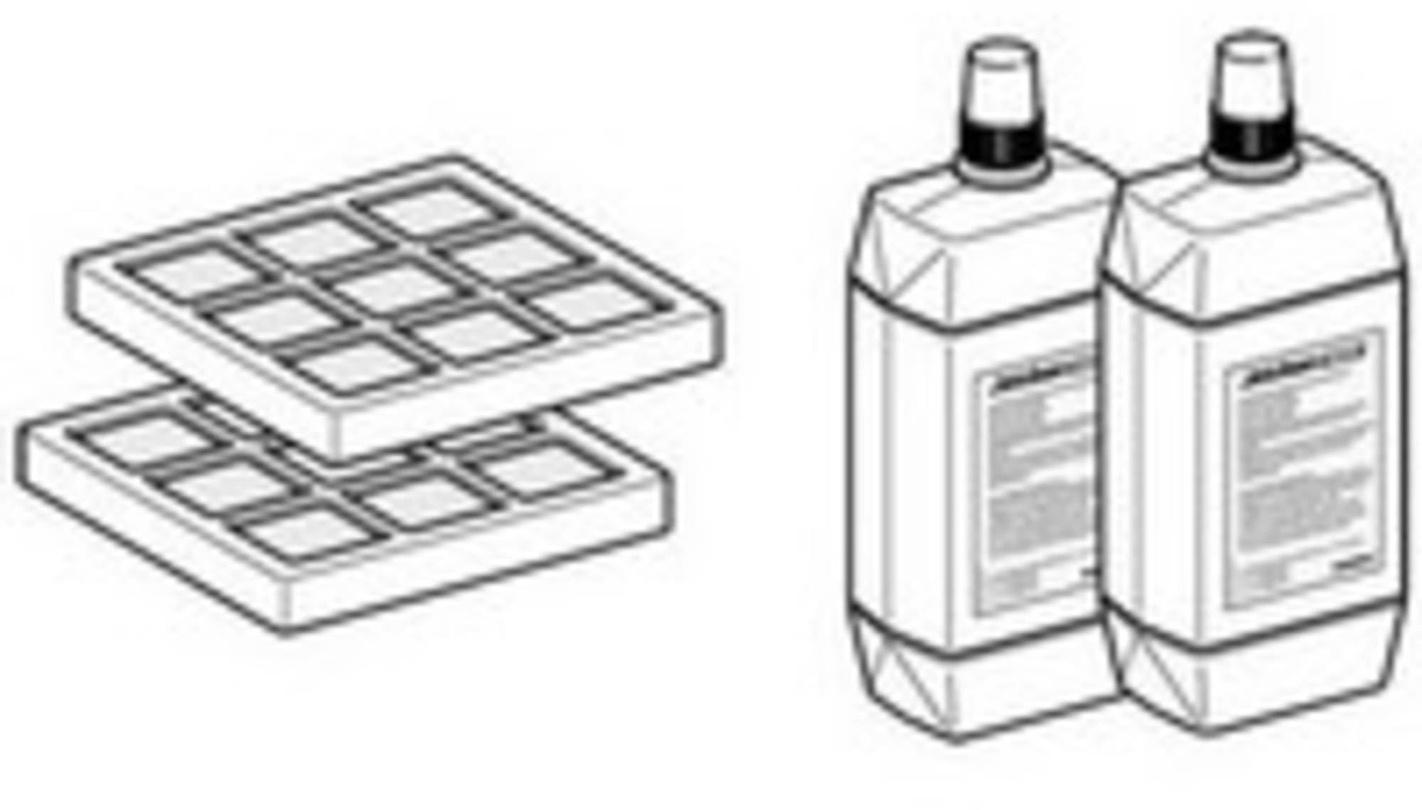 Geberit AquaClean Activated Carbon Filter and Limpiacabezales Set for Inodoros Bidé G Eberit (2 UD.) (240.626.00.1)