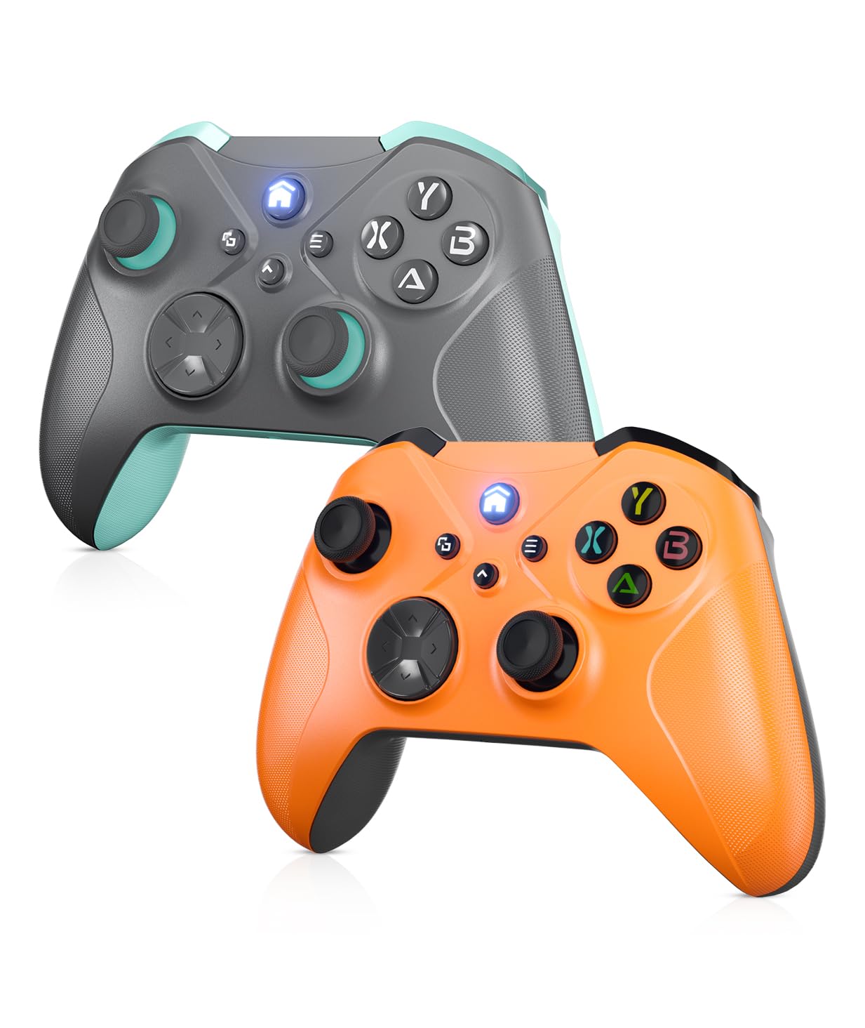 Photo 1 of Dinosoo Wireless Controller for Xbox One/Series X|S & PC, Bluetooth, 2 Vibration Motors, TURBO, Macro, 3.5mm Headphone Jack Orange+Gray - Upgrading with a PC before connecting to X-box
