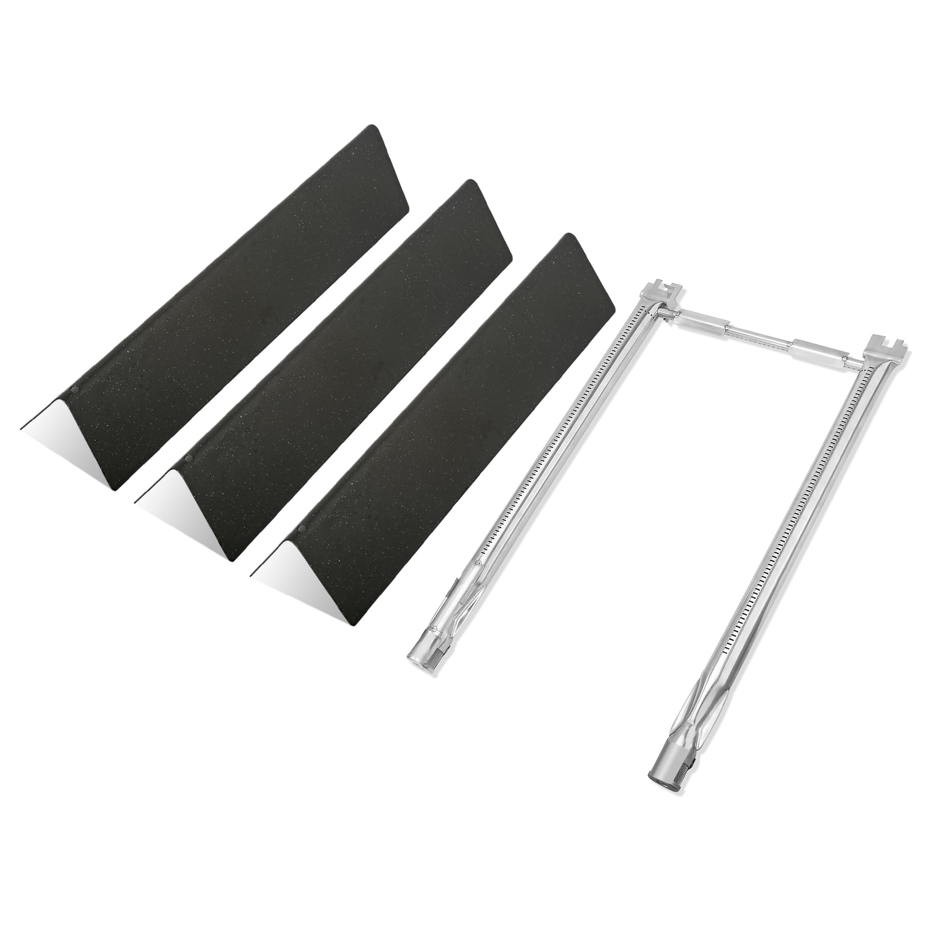 Photo 1 of Grill Replacement Parts for Weber Spirit, 7635 Flavorizer Bars 15.3 Inch Flavorizer Bars and 69785 Burner for Weber Spirit I & II 200 with Front Control, Spirit E210, E220, S210, S220
