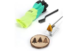 AIMOADO Branding Iron, 1 1/2" Wood Branding Iron for Woodworking Leather Hats, BBQ Steak Bread Logo Branding Iron for Food