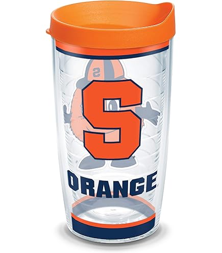 Tervis 30oz Triple Walled Stainless Steel Tumbler - Syracuse Orange Design, Keeps Drinks Hot/Cold For Hours