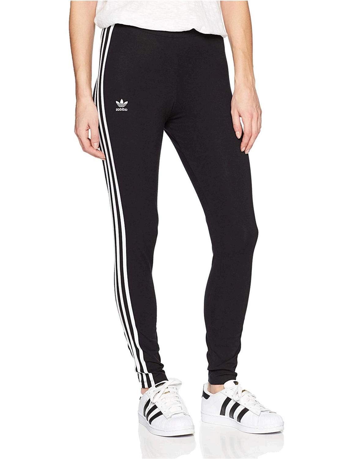 Adidas Originals Women's 3-Stripes Leggings, Black, Medium on