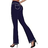 Sunzel Flare Leggings for Women High Waist Workout Leggings with Pockets Tummy Control Wide Leg Flared Yoga Pants