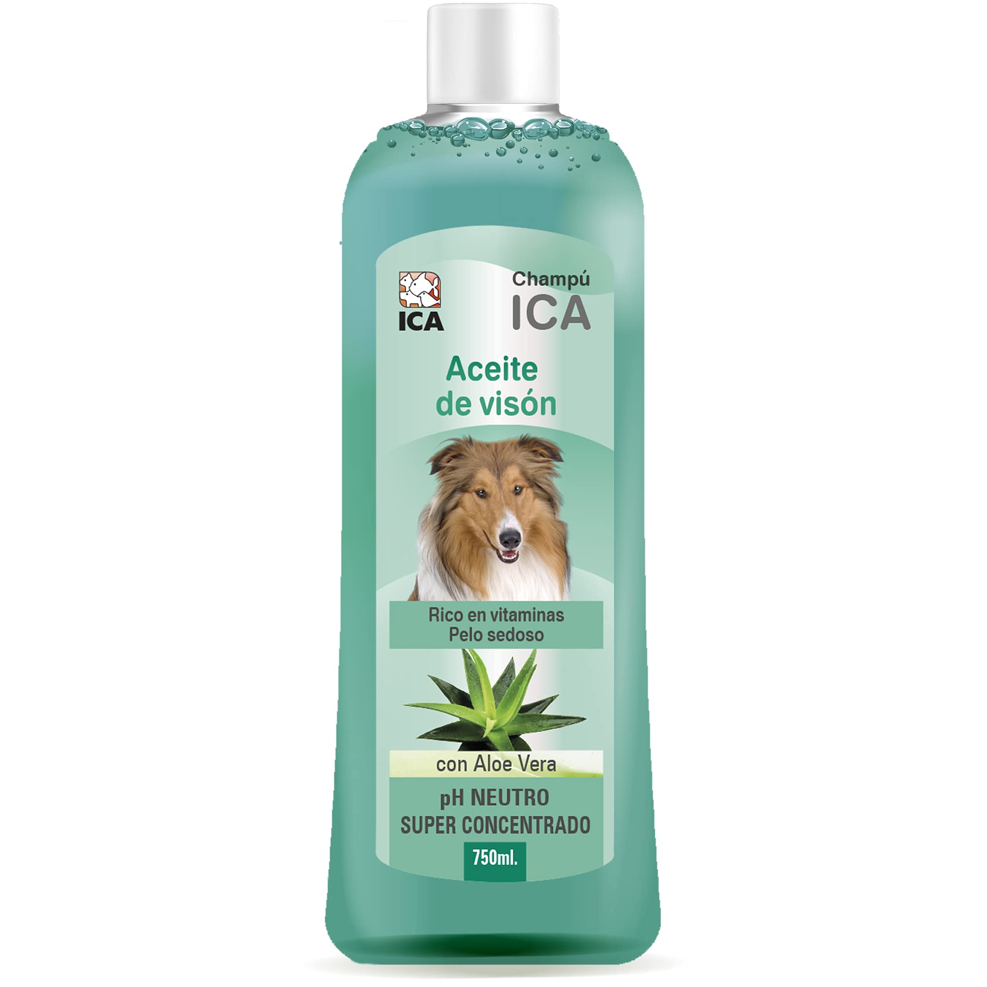ICA chpm38 Mink Oil Shampoo with Aloe Vera for Dogs